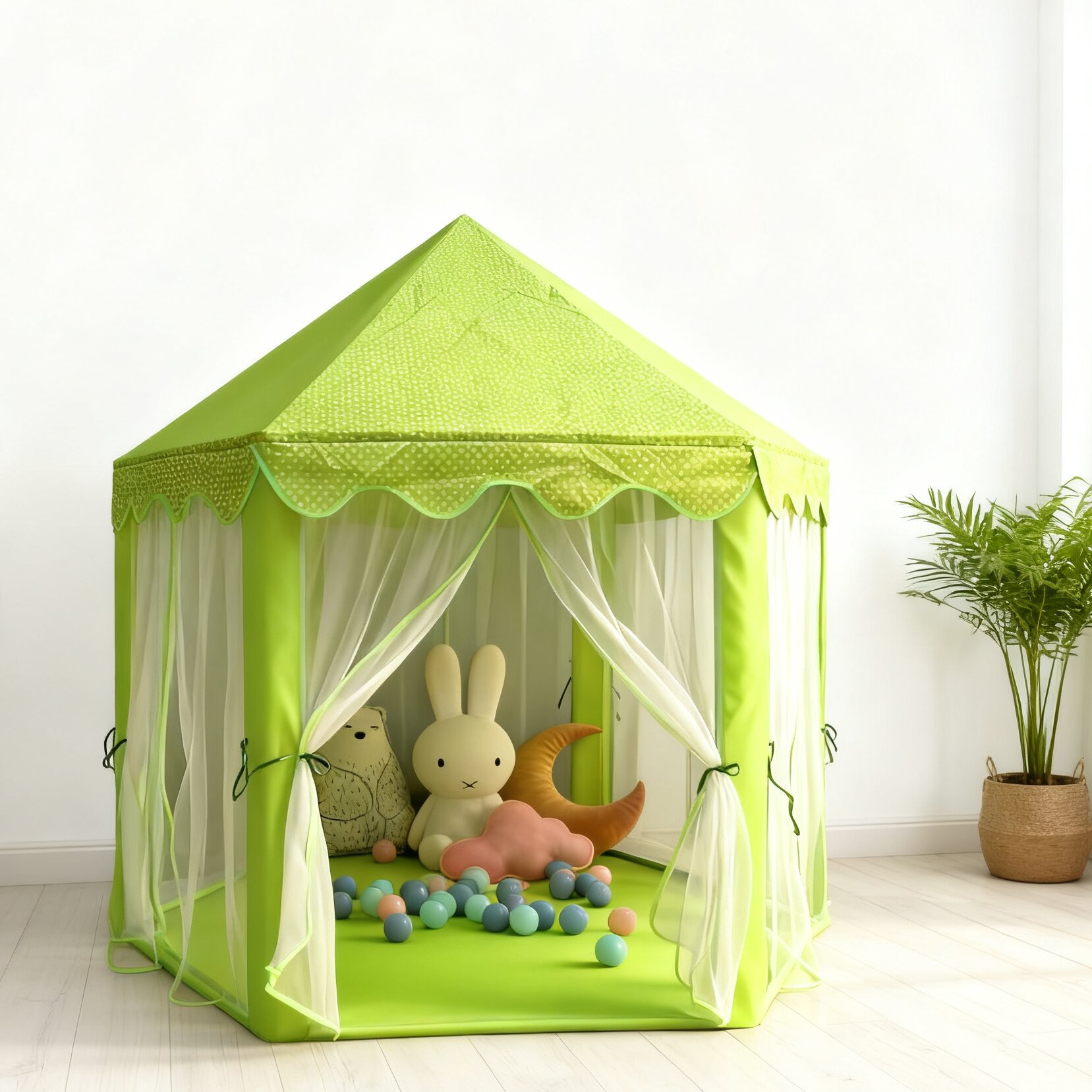 Procesamiento personalizado tienda de campaña para niños princesa castillo secreto casa de juegos bebé cama interior portátil pequeña tienda de campaña