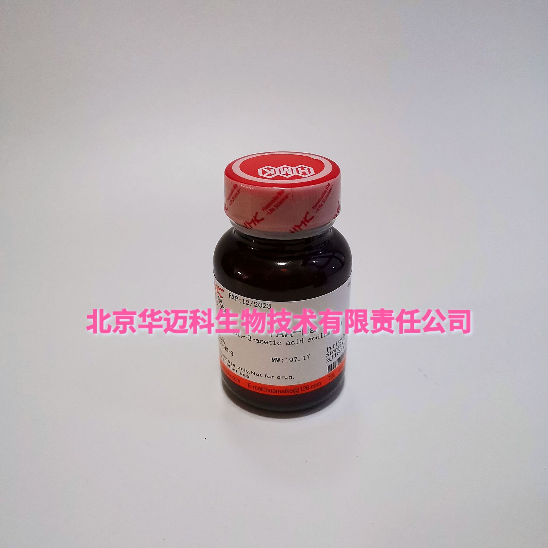 3-吲哚乙酸钾盐（IAA-K；吲哚-3-乙酸钾），98%，CAS:2338-19-4