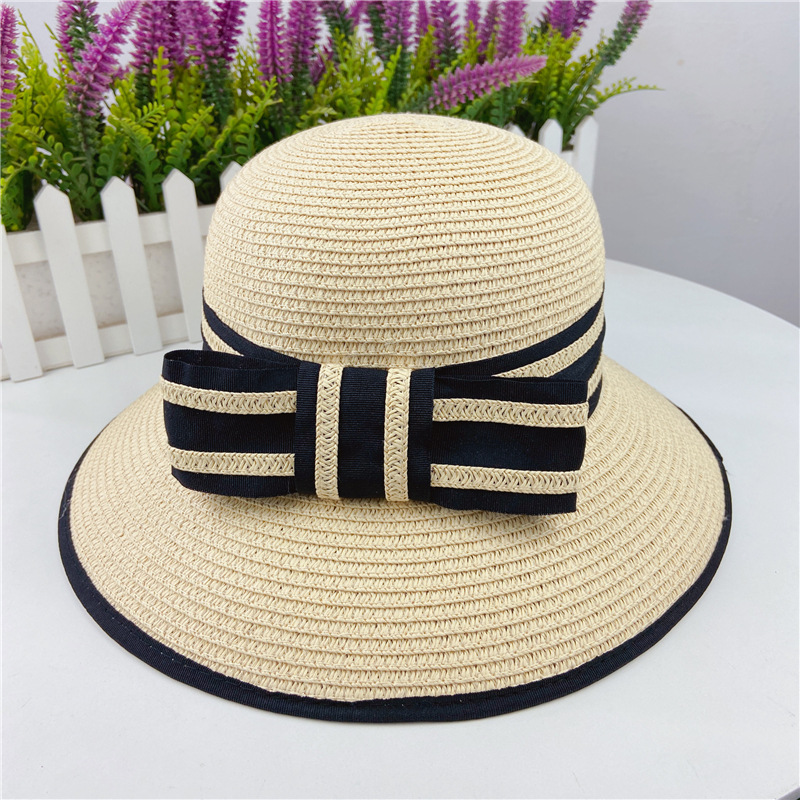 Beach Occasion Women's Spring And Summer Fashion Beach Foldable Casual Face-covering Grass Hat