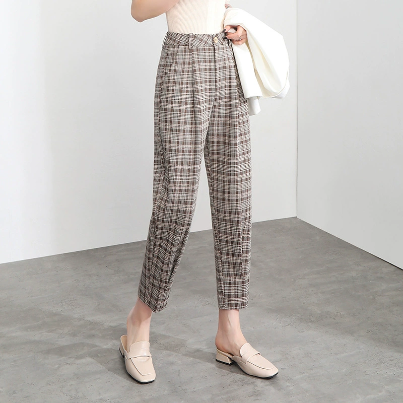 Summer trousers for leisure, oversize, fitted