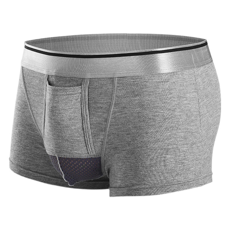 Men's Bullet Separate Underwear Modal U Convex Bag Scrotum Shapes Youth Breathable Sexy Boxers Wholesale