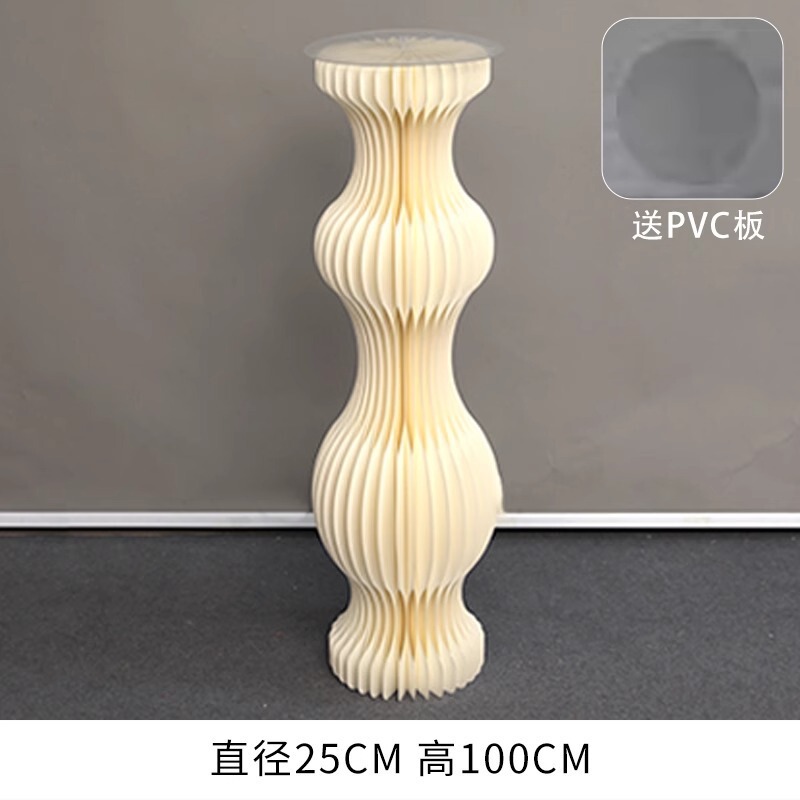 婚庆折纸甜品台可折叠变形罗马柱路引橱窗装饰布置生日摆件蛋糕台|undefined