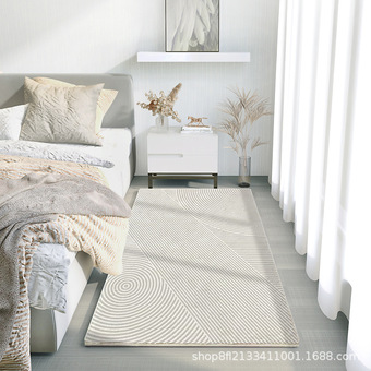现代简约客厅地毯柔软加厚仿羊绒地毯大面积满铺耐磨书房防滑毯