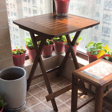 折叠桌休闲桌手提便携小桌子现代简约方桌子家用小户型餐桌楠竹