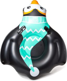 Dongguan factory supply winter inflatable ski ring PVC inflatable ski motorboat animal modeling ski sled