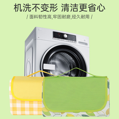 Folding picnic mat outdoor waterproof pad wear-resistant thick and firm edge-bound Velcro design camping picnic mat