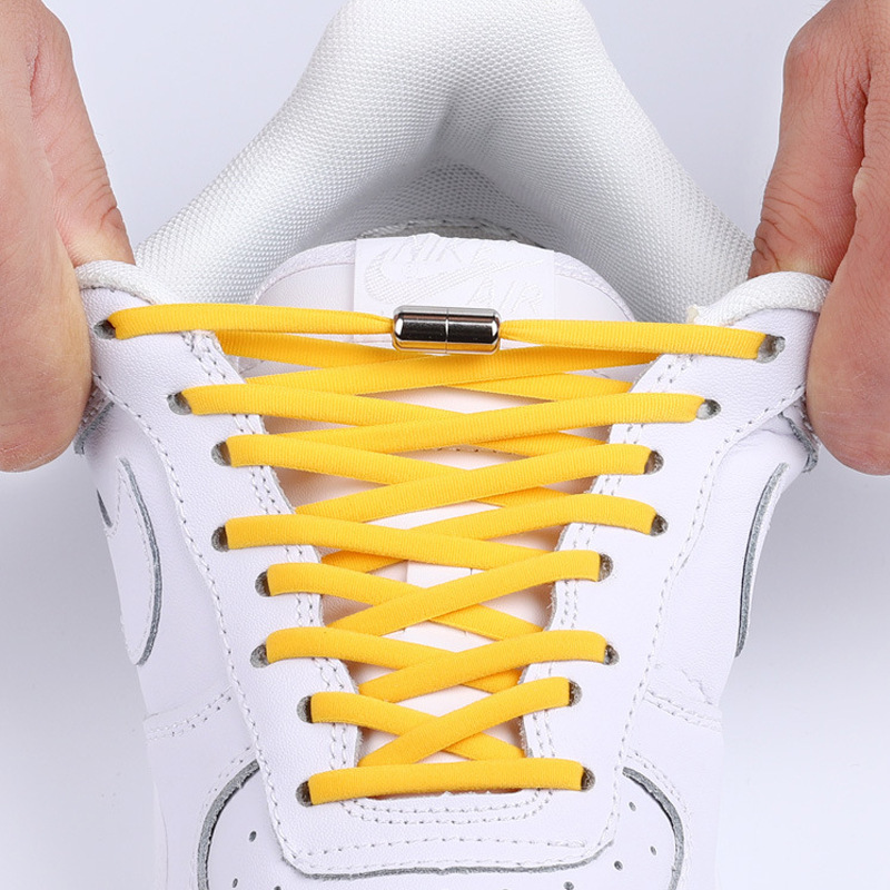 Tie-free tie-free men's and women's sports shoes AJ1 basketball shoes black and white color children's elastic semicircle shoelace rope loafers Tie-free tie-free men's and women's sports shoes AJ1 basketball shoes black and white color children's elastic semicircle shoelace rope loafers