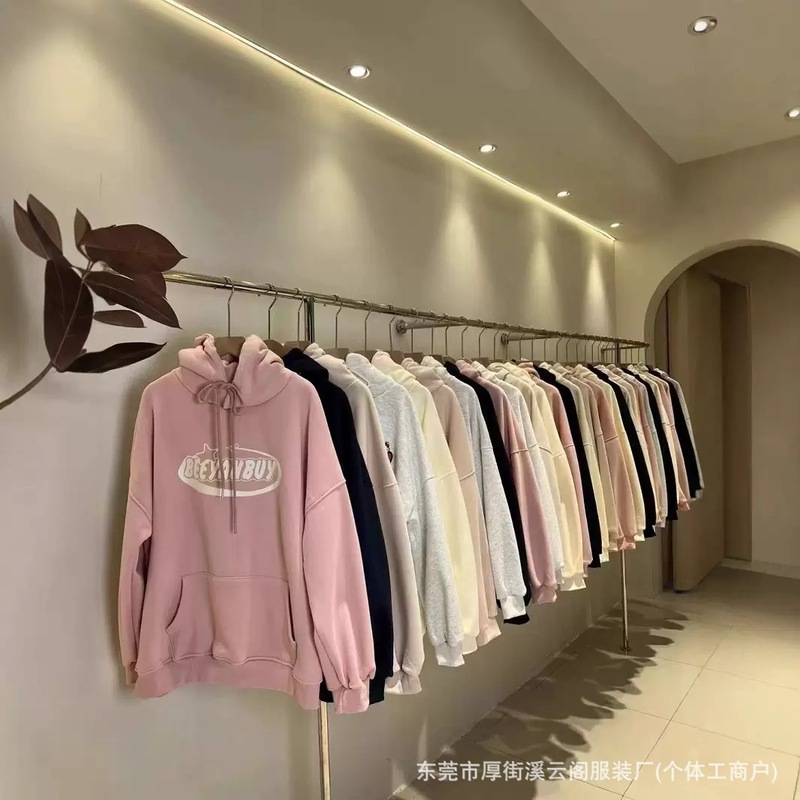 工場婦人服スウェットシャツ卸売秋冬新作多用途レディーススウェットシャツルーズジャケット露店供給在庫処分|undefined