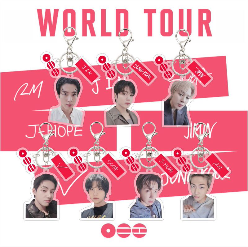 26Th Anniversary Bts Comeback Tour Acrylic Keychain Pendant Accessories Celebrity Merchandise Kpop Kim Taehyung