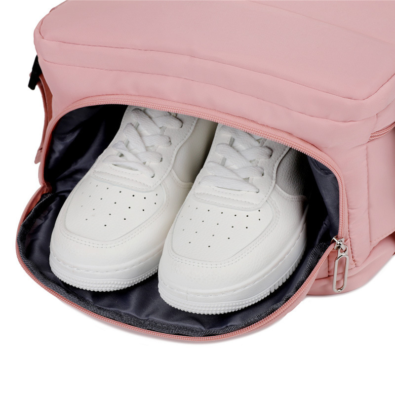 Budget Airline Carry-On Bag 40*30*20 Travel Bag For Women With Separate Shoe Compartment Logo Backpack Ready Stock - Thumbnail 4