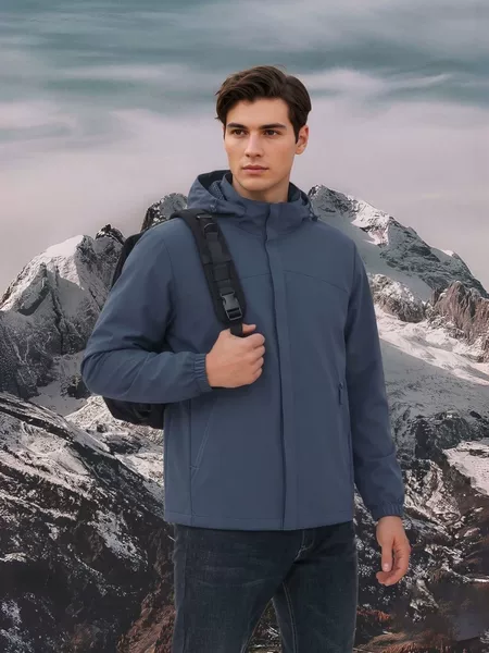 Trendy outdoor stretchy windbreaker for men, waterproof and windproof, couple style jacket for women, sports and leisure, group purchase with custom logo