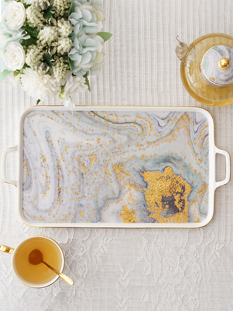 4TXN wholesale British afternoon tea set with ceramic and glass cups, flower tea ware set, fruit candles, heating teapot, high-temperature resistant