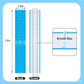 wig tape 织发补发用打孔蓝透气胶长条胶生物双面胶假发胶片