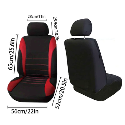 Universal seat cover, Cross-Border Hot-Selling Model, Popular in - red-2-piece-set-universal