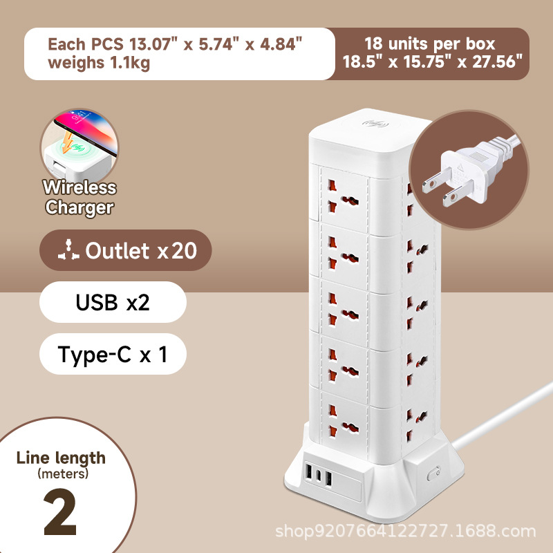 EE. UU. 2 pies-2 metros-5 capas/USB/carga inalámbrica