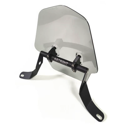 Motorcycle modification accessories thickened Motorcycle front windshield - mirror-seat-front-windshield-bracket-glass-gray