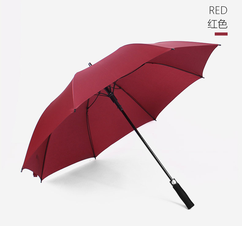 27寸8骨全纤维骨自动开碰击布雨伞