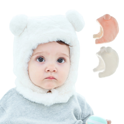 new pattern baby Ear Little Bear Baotou Hat girl Hat Manufactor wholesale Solid Plush children Ear cap