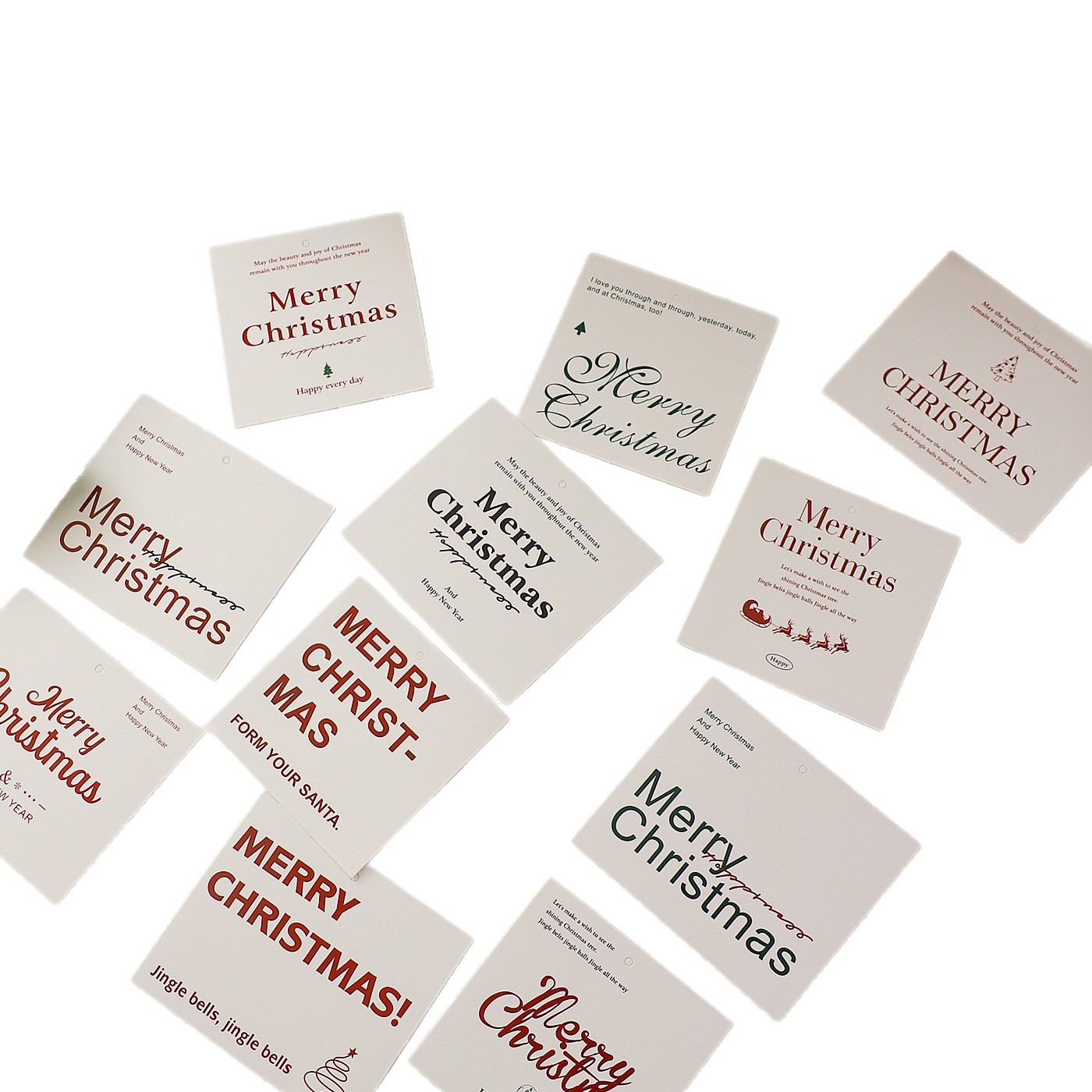 Tarjetas de Navidad de siete colores cordier regalo de regalo tarjeta de decoración diy flores artesanales floristas tarjetas de embalaje de flores