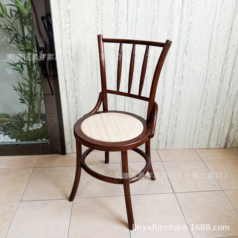 Mesas y sillas cuadradas de madera maciza retro americana combinación cafetería tienda de té con leche tienda de postres restaurante occidental barra de limpieza mesa comercial