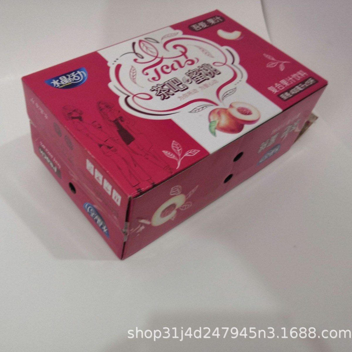 本公司专业定制水晶蜜桃外包装彩盒批发