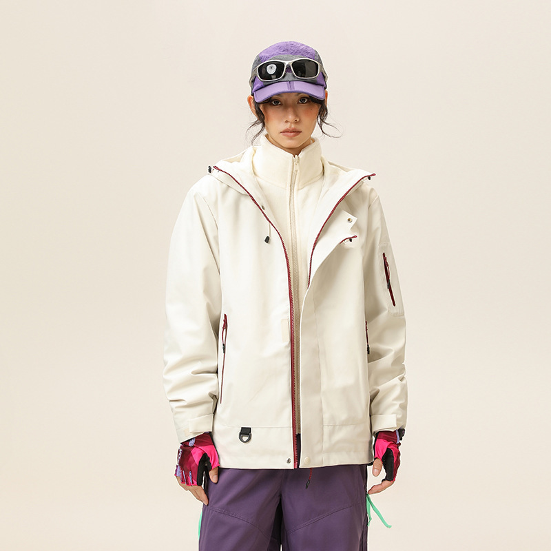 山系蓝色冲锋衣女款2025新款春秋三合一巨好看小个子早秋夹克外套|undefined