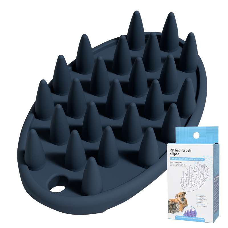 Fábrica de suministro directo de mascotas cepillo de masaje de baño perro limpio cepillo de belleza gato cepillo de masaje se puede personalizar