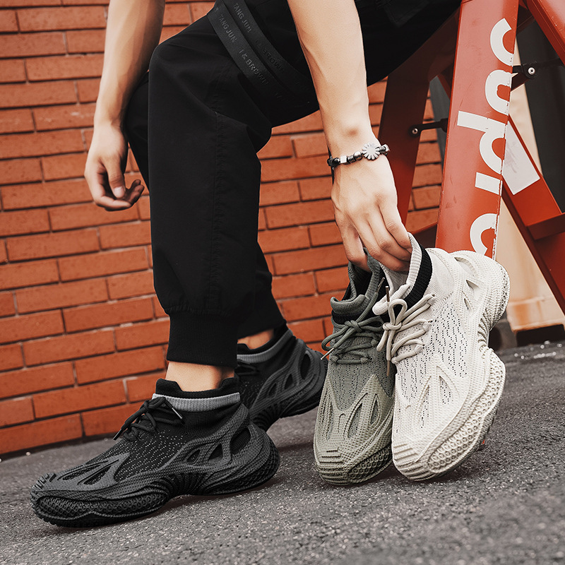 Lujo ligero 2025 verano Douyin sala de transmisión en vivo el mismo estilo Venom zapatos de hombre calcetines deportes correr zapatos de hombre transpirables