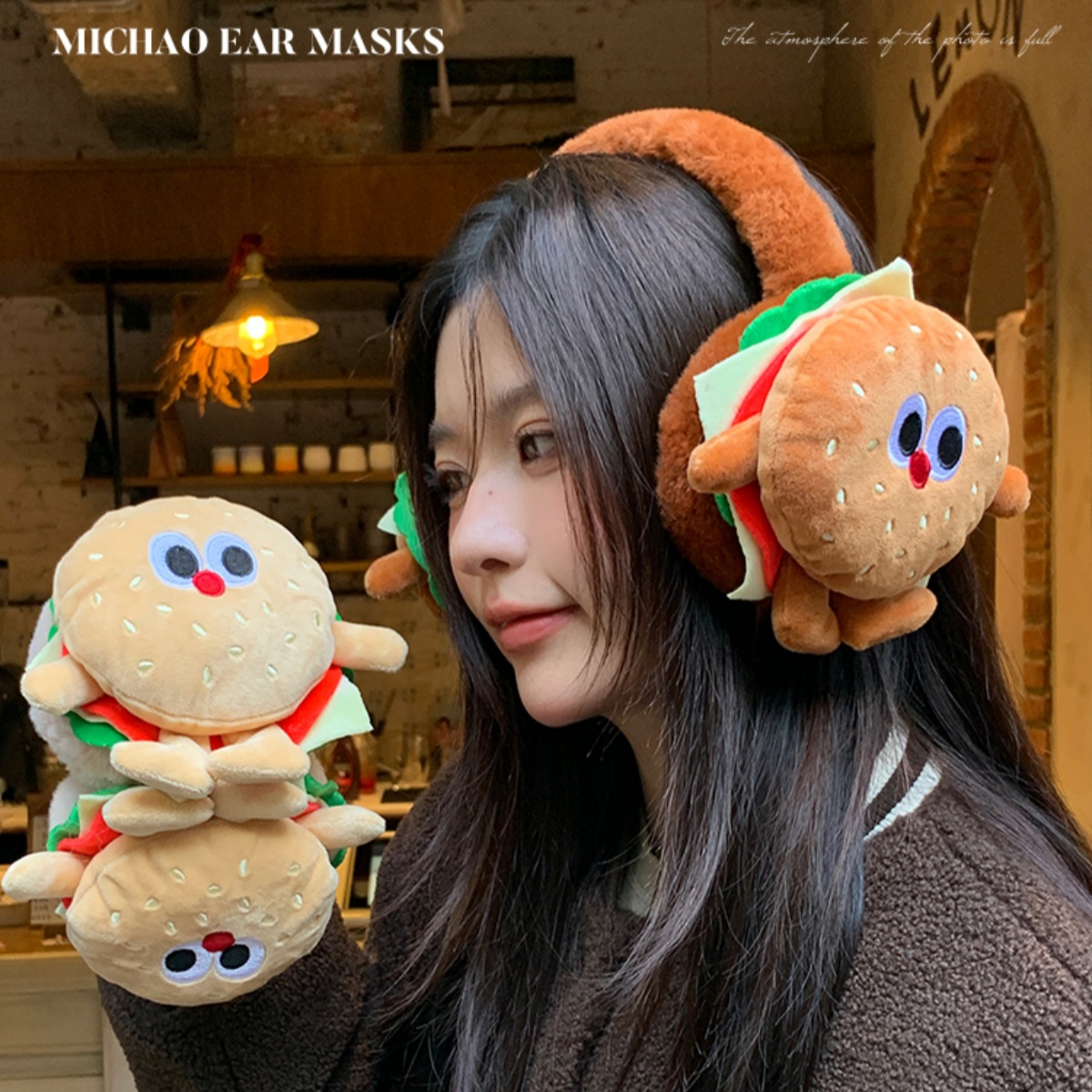 Mujeres de invierno lindas bolsas de oídos anti-congelación estudiantes protectores de oídos cubiertas de oídos de invierno para montar