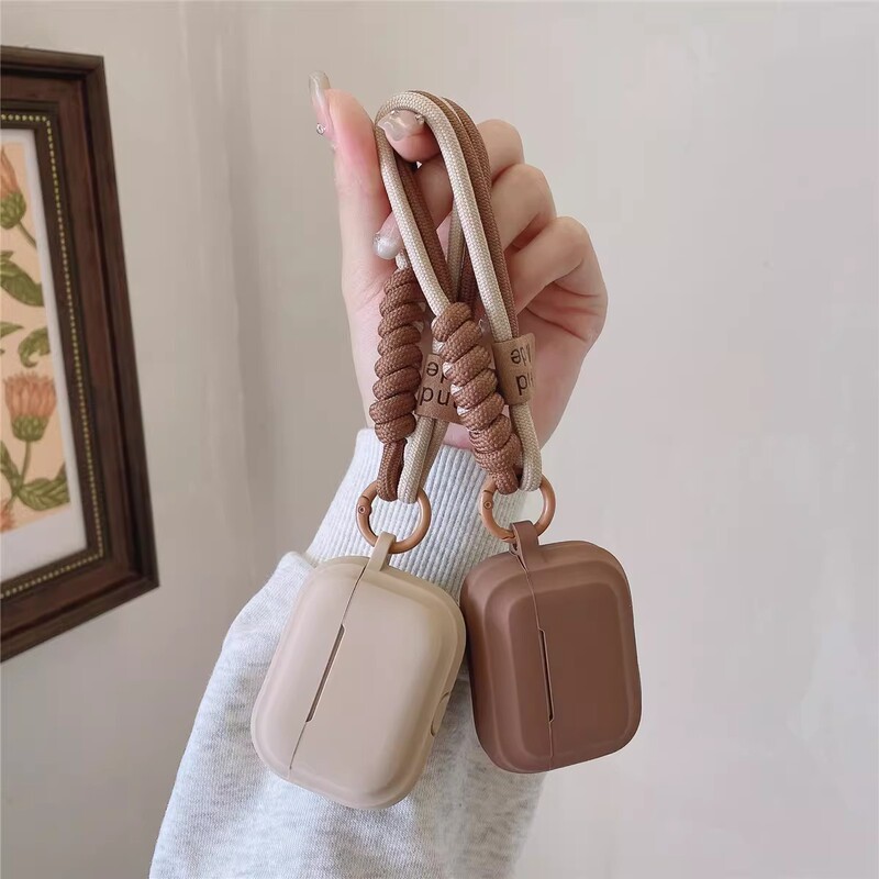 Smiley Face Woven Bracelet Suitable for Apple Airpods3/4 Earphone Case AirPods 3 Silicone Earphone Case Soft Case Smiley Face Woven Bracelet Suitable for Apple Airpods3/4 Earphone Case AirPods 3 Silicone Earphone Case Soft Case