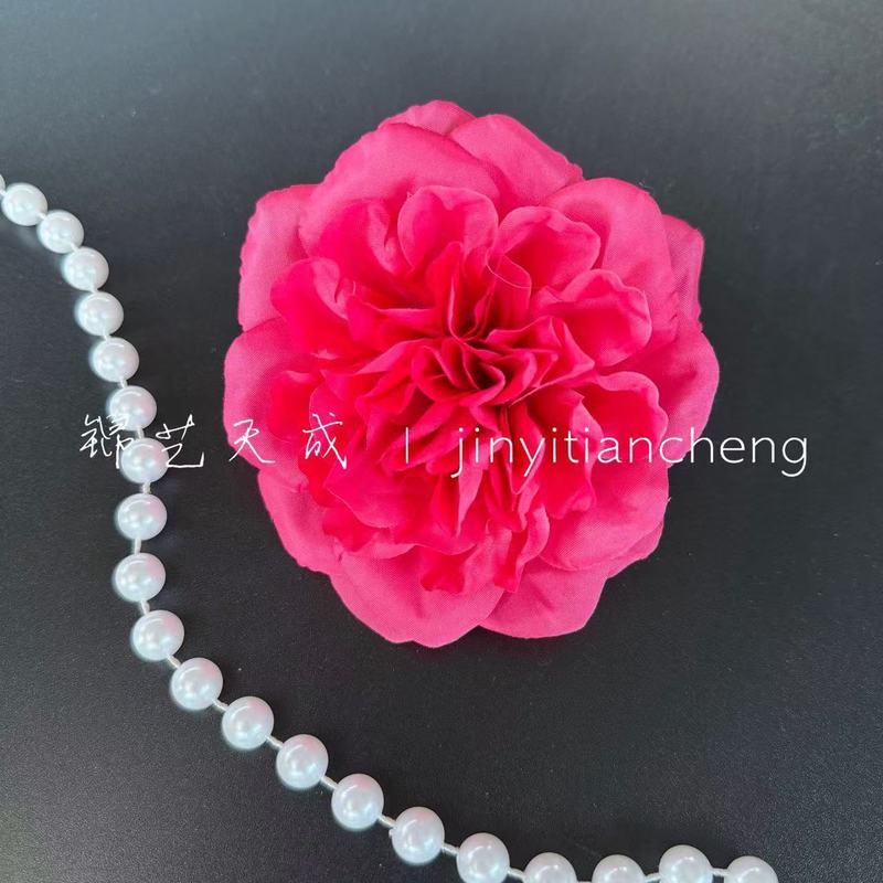 オースティン模擬バラの花の頭結婚式の花の壁アレンジメント衣類ヘアピン DIY 材料造花卸売|undefined
