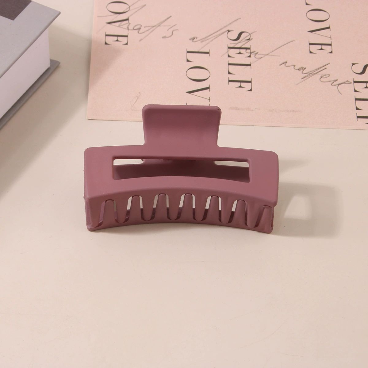 (Cross-border trading), rectangular matte crab pin, big shark, hairgrip, Amazon, simple and elegant design