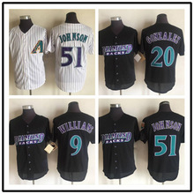 复古版棒球衣 响尾蛇队 Arizona Diamondbacks jersey 刺绣棒球服