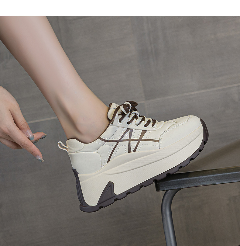 Giày sneaker nữ đế dày chunky phong cách bánh mì tăng chiều cao — M2971-1 màu mơ nhân nhung, M2971 Đỏ Một Lớp, M2971 Đen Một Lớp, M2971 màu mơ, một lớp lót chi tiết 27