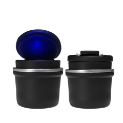 Car ashtray, universal in-car automotive supplies, personalized and creative, multi-functional, flame-retardant, luminous, covered car ashtray
