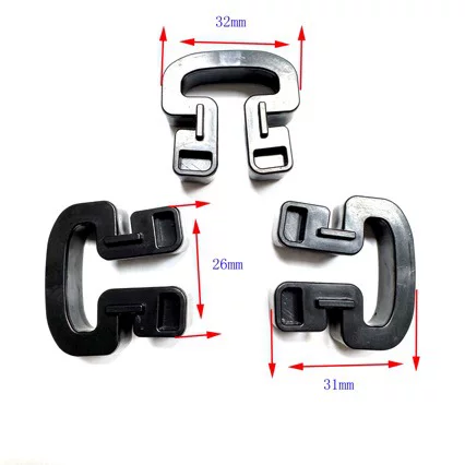 Football Net Connection Clips, Horseshoe-Shaped Plastic Clips, Net Clips, Football Goal Accessories, Football Net Clips, Plastic Football Clips