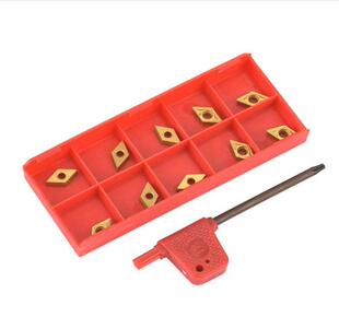 10x Inserti In Metallo Duro DCMT070204 US735 – Piastrine Per Tornio CNC Con Rivestimento PVD – Per Acciaio E Semilavorazione - 3