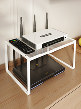 wifi路由器放置架收纳盒光猫电视机顶盒置物架桌面免打孔散热支架