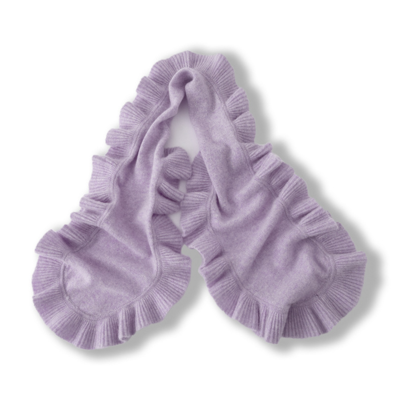 Lekasha cashmere100% pure cashmere knitted triangle scarf autumn and winter fashion warm scarf shawl