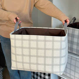 加厚布艺可水洗折叠收纳筐宿舍衣服衣柜储物筐脏衣篮家用零食收纳