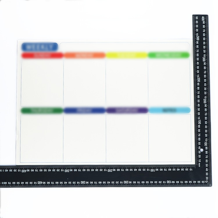 Hoja de calendario semanal número 1 en blanco