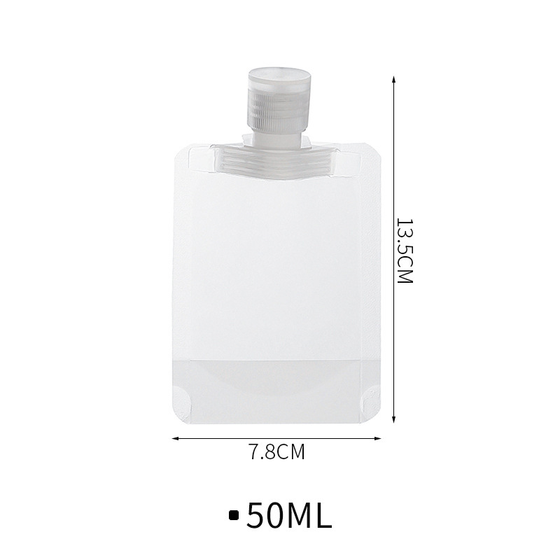 Bolsa de embalaje de viaje loción cosmética Gel de ducha champú viaje portátil pequeño limpiador facial embalaje desechable