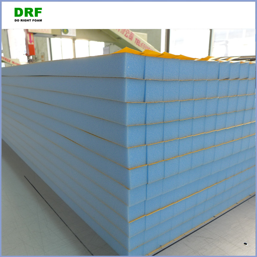 厂家供应缓冲消音蓝色海绵条 蓝色PU聚氨酯海绵材料