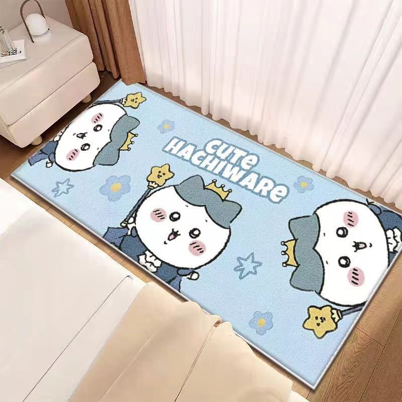 模造カシミヤカーペット、寝室のベッドサイドブランケット、かわいい漫画の厚みのある柔らかいカーペット、リビングルームの汚れにくいお手入れが簡単なコーヒーテーブルブランケット|undefined