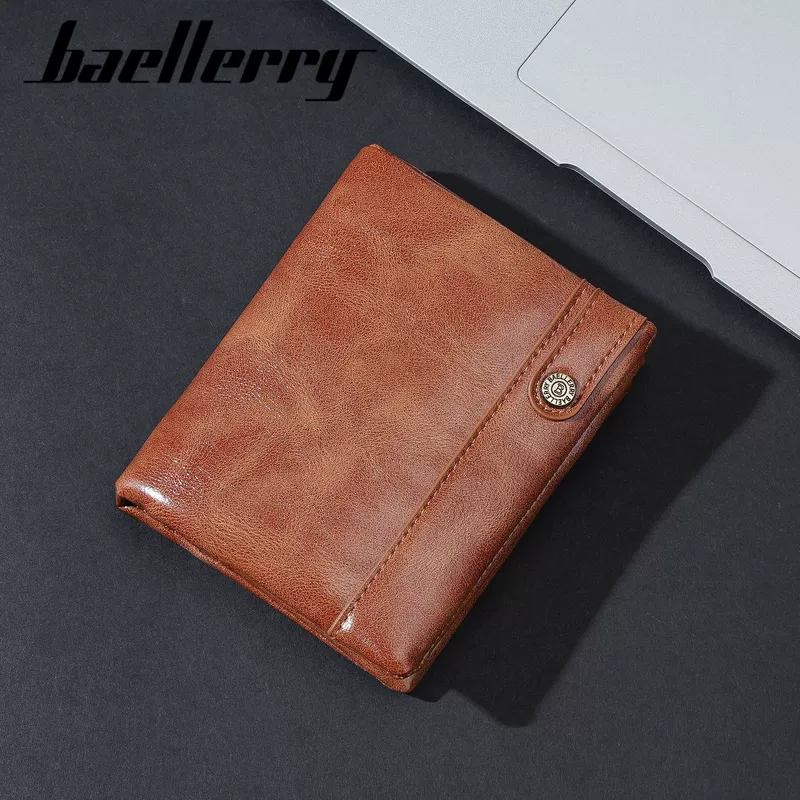 Мужской кошелёк BAELLERRY двустворчатый с отделениями для карт