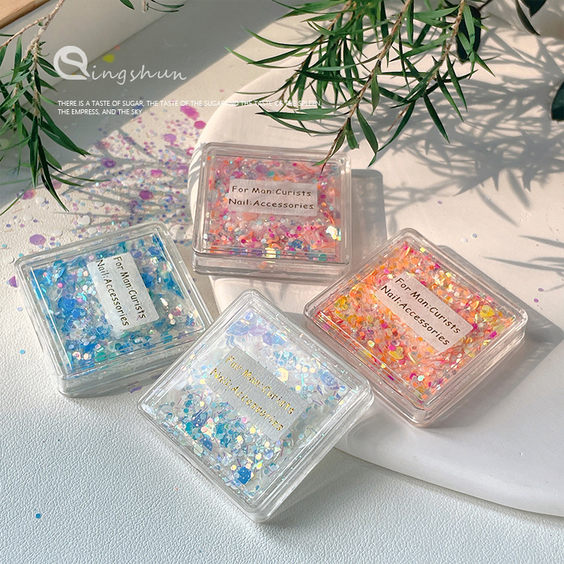 Japanese ultra thin mixed nail decoration for manicure