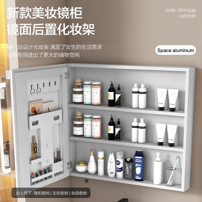 Mueble de baño de aluminio espacio minimalista moderno lavabo pequeño apartamento baño lavabo de cerámica combinación de gabinete