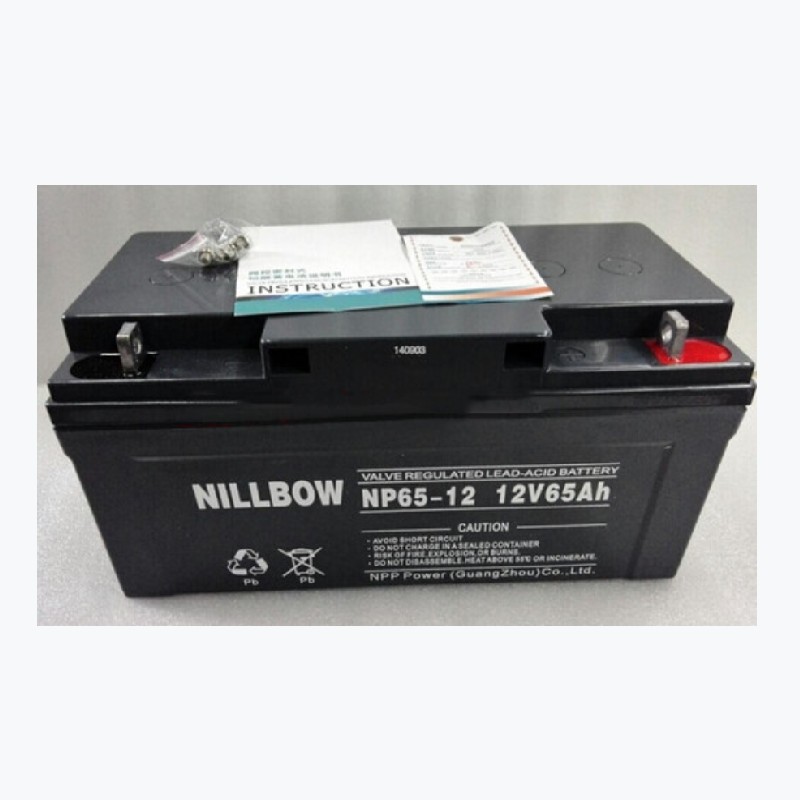 NILLBOW力宝蓄电池NP65-12直流屏12V65AH太阳能 UPS基站 储能电源