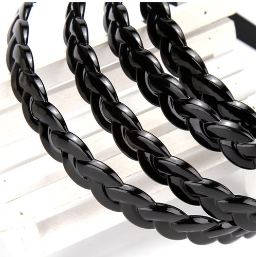 Hairbands, hair accessories, hairpins, hairpins, simulated black plastic braided hairbands, one dollar store and two dollar store jewelry wholesale