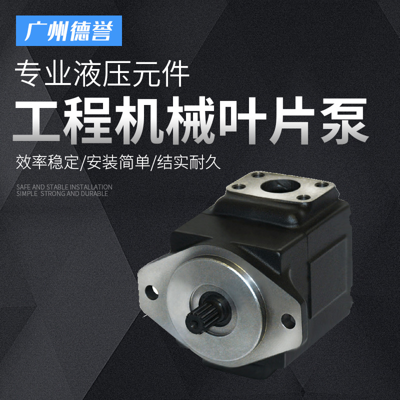 工程机械叶片泵注塑机兼用低噪音叶片泵机床液压系统压叶片泵